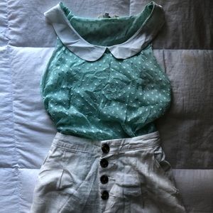 Vintage Inspired Collared Blouse